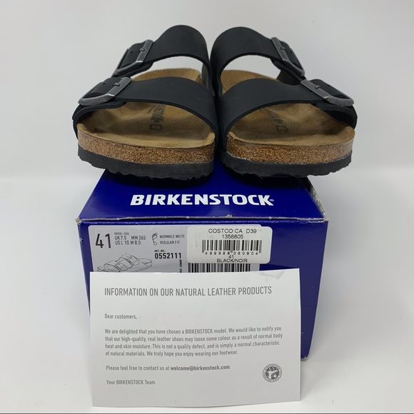 Birkenstock Other - Birkenstock Arizona Black Waxy Leather Sandals